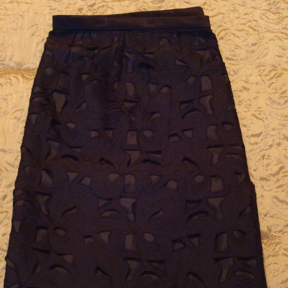 NWOT Custom Lace Pencil Skirt .